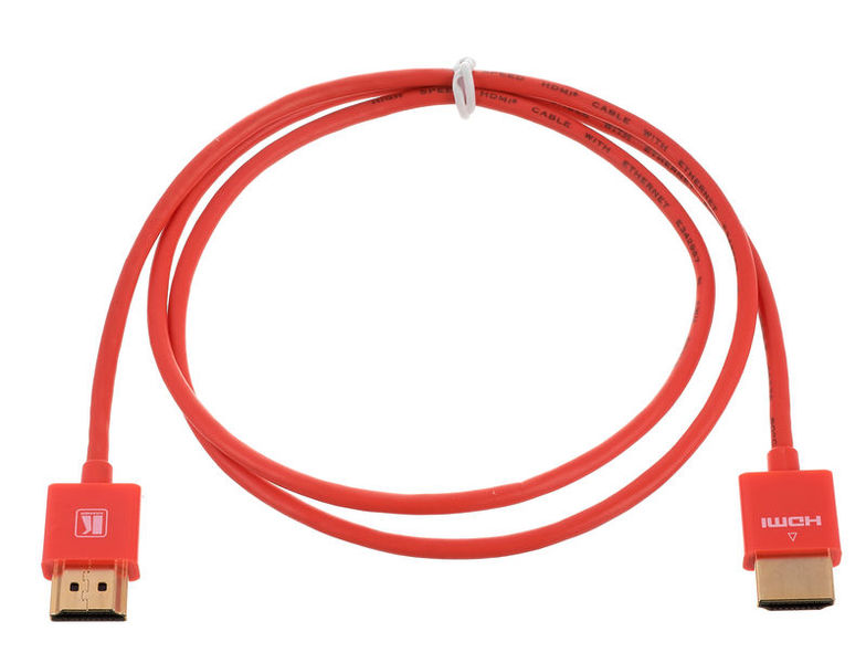 Kramer c-Hm/hm/pico/rd-3 cable hdmi flexible de alta velocidad ultra delgado con ethernet de 0.90m